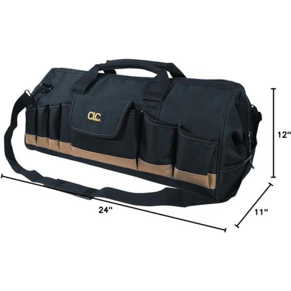 CLC Custom Leathercraft 1164 24 In. Megamouth Tote Bag, 32 Pocket - Picture 5 of 5